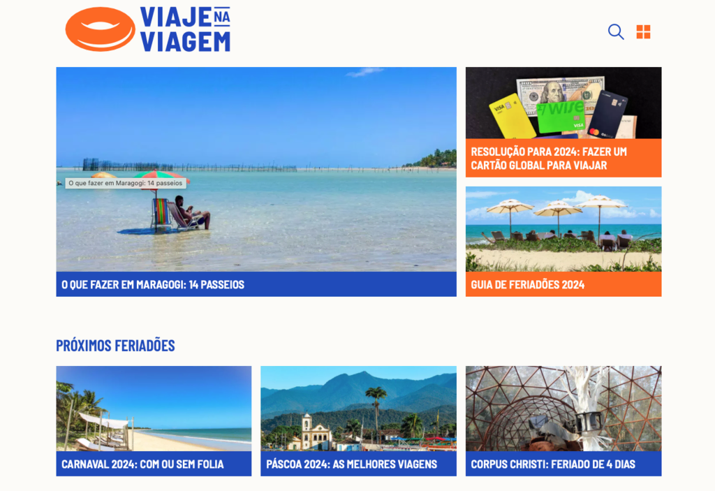 Site Viaje na viagem