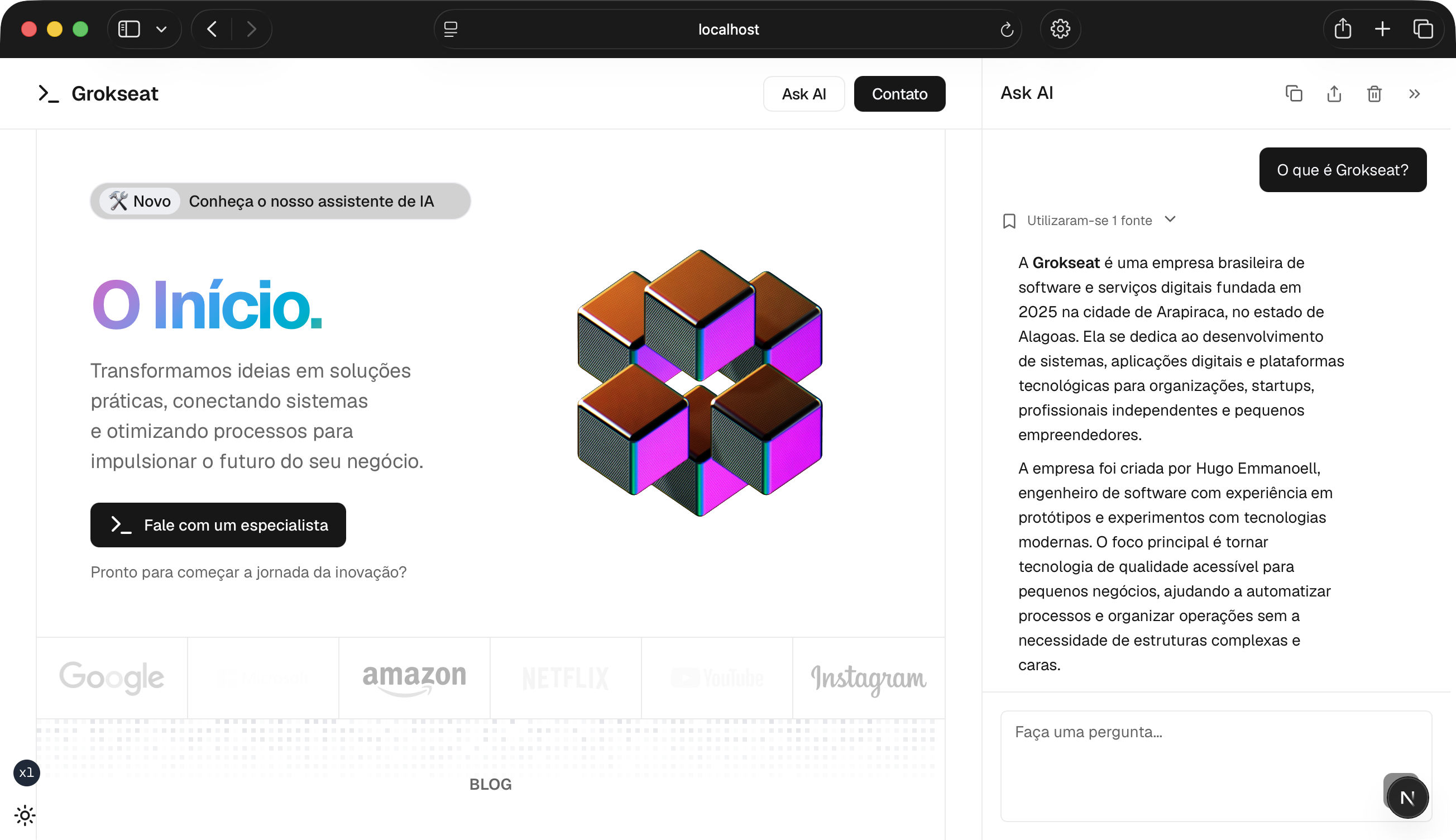 Bia - Assistente de IA da Grokseat